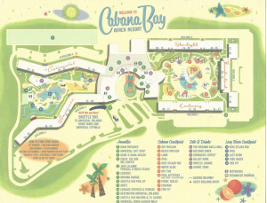 Mapa Cabana Bay Wanna Disney